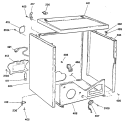 Section Diagram and Parts List for DLL3980SBM  Hotpoint Dryer