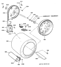 Section Diagram and Parts List for DLL3980SBM  Hotpoint Dryer