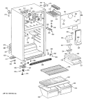 Section Diagram and Parts List for CTX16BYSCRWH  Hotpoint Refrigerator