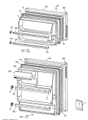 Section Diagram and Parts List for CTX16CYXDRWH  Hotpoint Refrigerator