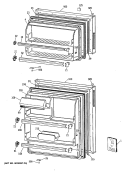 Section Diagram and Parts List for CTX14EYTGRWH  Hotpoint Refrigerator