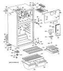 Section Diagram and Parts List for CTX14EYTGRWH  Hotpoint Refrigerator