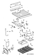 Section Diagram and Parts List for CTX14EYTGRWH  Hotpoint Refrigerator