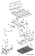 Section Diagram and Parts List for CTX16EYTGRWH  Hotpoint Refrigerator