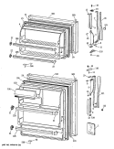 Section Diagram and Parts List for CTX14CIXKLAD  Hotpoint Refrigerator