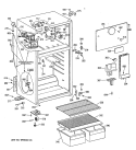 Section Diagram and Parts List for CTX14CIXKLAD  Hotpoint Refrigerator
