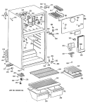 Section Diagram and Parts List for CTX14EYXKRAD  Hotpoint Refrigerator