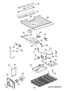 Section Diagram and Parts List for CTX14EYXKRAD  Hotpoint Refrigerator