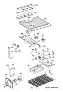 Section Diagram and Parts List for CTX14LYXKRWH  Hotpoint Refrigerator