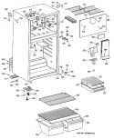 Section Diagram and Parts List for CTX16EYXKRWH  Hotpoint Refrigerator