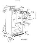 CABINET PARTS Diagram and Parts List for CTG18GAXDRWW  Hotpoint Refrigerator
