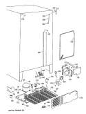 Section Diagram and Parts List for CSX22BCXAWH  Hotpoint Refrigerator