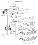 FRESH FOOD SECTION Diagram and Parts List for CSX22KAXAAD  Hotpoint Refrigerator