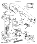 FREEZER SECTION Diagram and Parts List for CSX24KWXAWH  Hotpoint Refrigerator