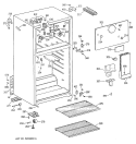 Section Diagram and Parts List for CTX14LYTGRWH  Hotpoint Refrigerator