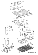 Section Diagram and Parts List for CTX14LYTGRWH  Hotpoint Refrigerator