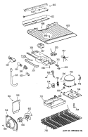 Section Diagram and Parts List for CTG14EAXHRWH  Hotpoint Refrigerator