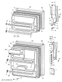 Section Diagram and Parts List for CTG16EAXHRWH  Hotpoint Refrigerator