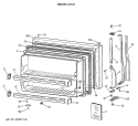 FREEZER DOOR Diagram and Parts List for CTX18BAXERAD  Hotpoint Refrigerator
