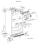 CABINET PARTS Diagram and Parts List for CTX18BAXERAD  Hotpoint Refrigerator