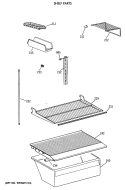 SHELF PARTS Diagram and Parts List for CTX18CAXARWH  Hotpoint Refrigerator