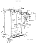 CABINET PARTS Diagram and Parts List for CTX21EAXARWH  Hotpoint Refrigerator