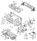 Section Diagram and Parts List for LVM135K03  General Electric Microwave