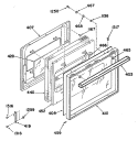 Section Diagram and Parts List for L2J135GEL0  General Electric Range