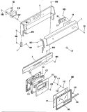 Section Diagram and Parts List for L2B235GEL1  General Electric Range
