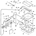 Section Diagram and Parts List for L2J345GEL2  General Electric Range