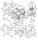 Section Diagram and Parts List for L3B115GL1  General Electric Range