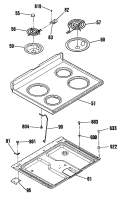 Section Diagram and Parts List for L3B130GL2  General Electric Range