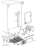 Section Diagram and Parts List for MSX20GRAWH  General Electric Refrigerator