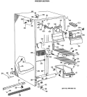 FREEZER SECTION Diagram and Parts List for MSX22GRAAD  General Electric Refrigerator