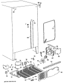 Section Diagram and Parts List for MSX22GRAAD  General Electric Refrigerator