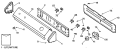 Section Diagram and Parts List for DRL2655RALWW  General Electric Dryer