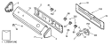 Section Diagram and Parts List for DRL2455RCL  General Electric Dryer