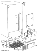 Section Diagram and Parts List for MSE20GRAWH  General Electric Refrigerator