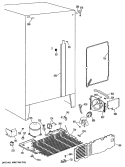 Section Diagram and Parts List for MSX20EASAAD  General Electric Refrigerator