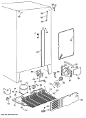 Section Diagram and Parts List for MSX27DRSAWH  General Electric Refrigerator