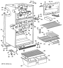 Section Diagram and Parts List for MTX21EPJRWH  General Electric Refrigerator
