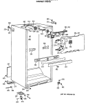 CABINET PARTS Diagram and Parts List for MTX18LASERWH  General Electric Refrigerator
