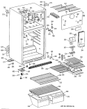 Section Diagram and Parts List for MTE16EASDRWH  General Electric Refrigerator