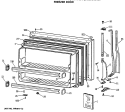 FREEZER DOOR Diagram and Parts List for MTX24GASKRWH  General Electric Refrigerator