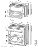 Part Location Diagram of WR38X1545 GE HANDLE POCKET DOOR FF OX
