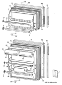 Section Diagram and Parts List for MTX14EYSCRAD  General Electric Refrigerator