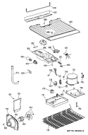 Section Diagram and Parts List for MTX14EYSCRAD  General Electric Refrigerator