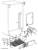 Section Diagram and Parts List for MSX20EASBAD  General Electric Refrigerator