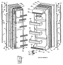 Section Diagram and Parts List for MSX22GASBAD  General Electric Refrigerator