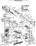 FREEZER SECTION Diagram and Parts List for MSX27DRSBAD  General Electric Refrigerator